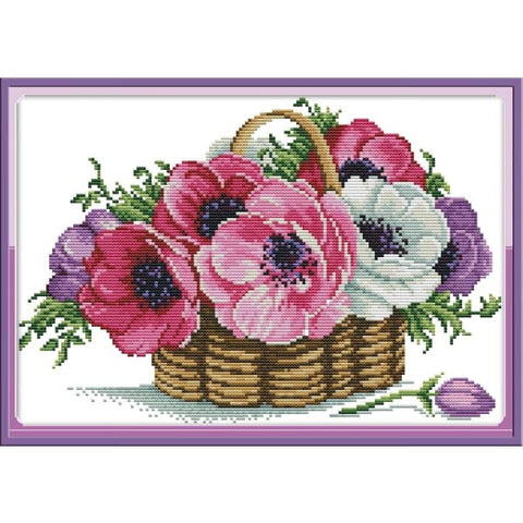 A basket of flowers