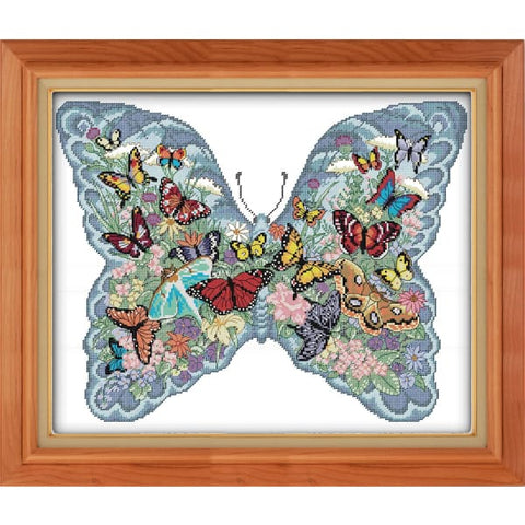 Butterflies in a butterfly