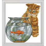 Cat and fish