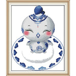 Chinese Zodiac blue and white porcelain(10) -cock