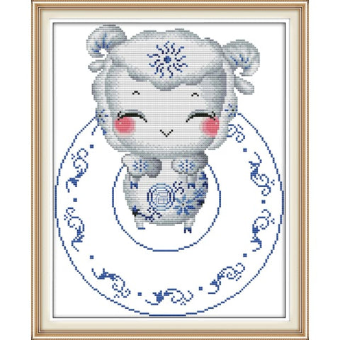 Chinese Zodiac blue and white porcelain(8) -sheep