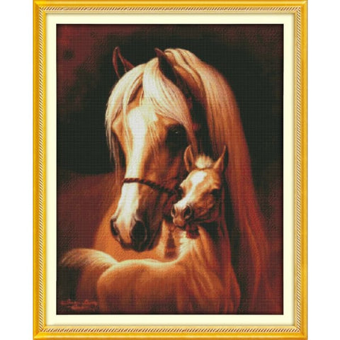 Deep love of the horse mother and her baby (3)