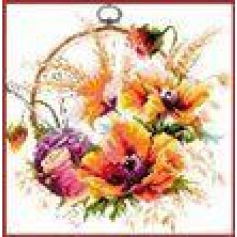 Flower Basket - Red Poppy