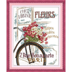 Flowers and bicycle