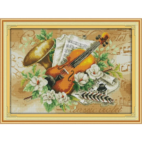 Flowers and the violin