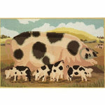 Gloucester Old Spot Sow With Her Piglets - NEEDLEWORK KITS