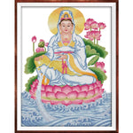 Kwan-yin sitting on lotus platform 6