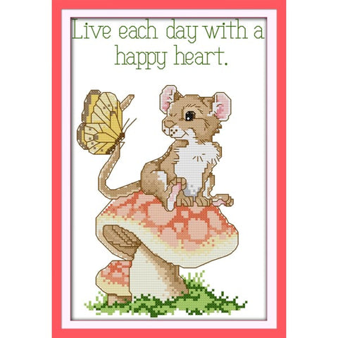 Live each day with a happy heart