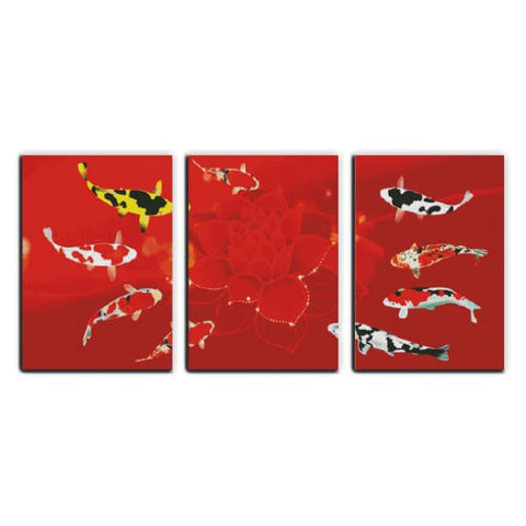 Opportunity knocks(3)(nine fishes picture) (triptych)