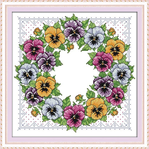 Pansy wreath