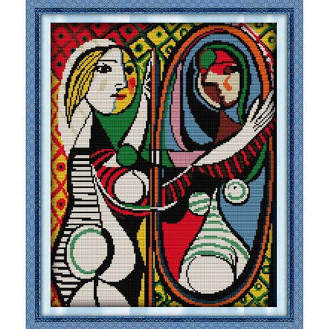 Picasso’s mirror girl