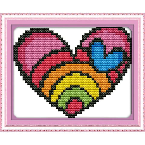 Rainbow heart