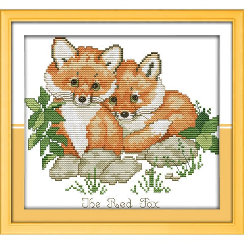 Red foxes