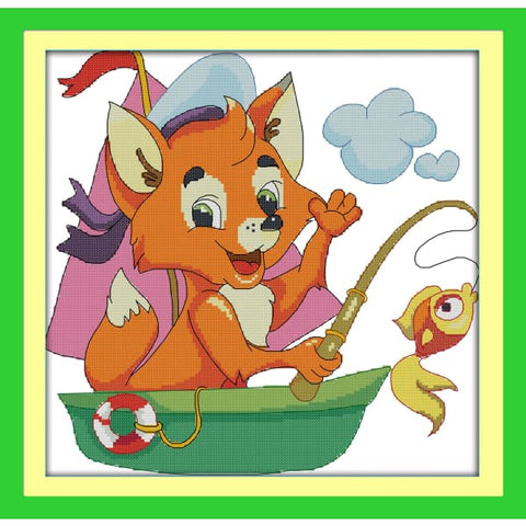 The fishing fox