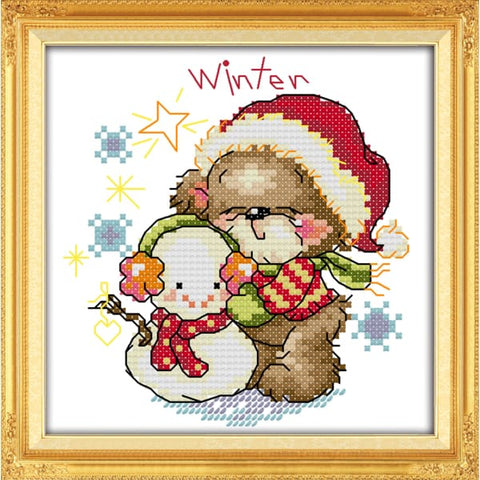 The four seasons little bear-winter