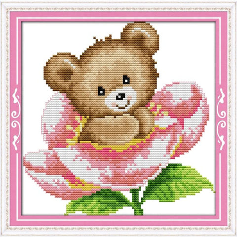 The little bear in flower