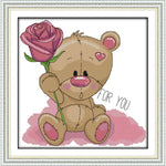 The Little bear sending flower (1)