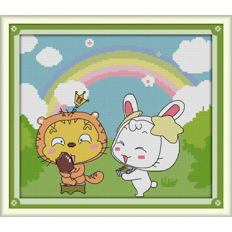 The little tiger and the little rabbit