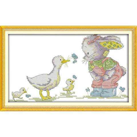 The patch rabbit and duck