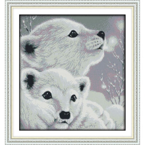 Two little polar bears