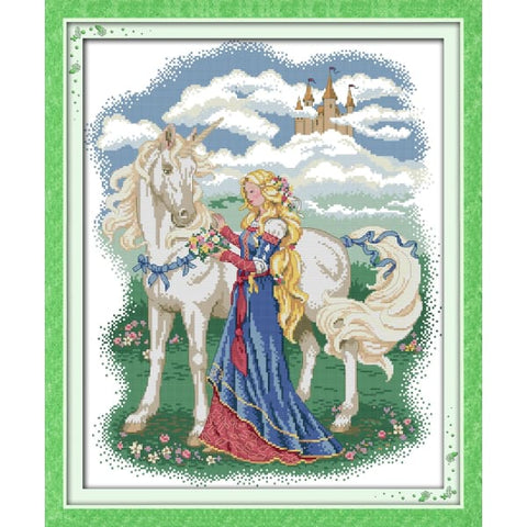 White horse and princess